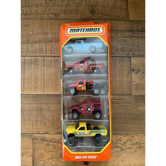 Matchbox MBX Off Road 5-Pack Die-Cast Trucks Cars Set Mattel Factory Sealed - Picture 1 of 3